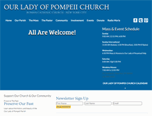 Tablet Screenshot of ourladyofpompeiinyc.com